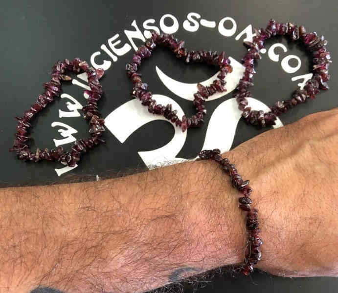 Pulsera chip Granate